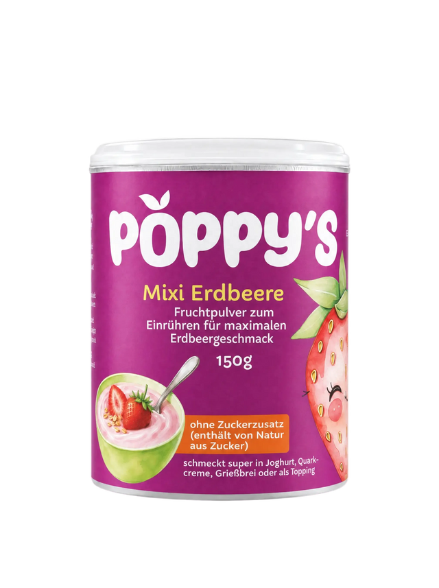 Poppys Fruchtpulver Erdbeere